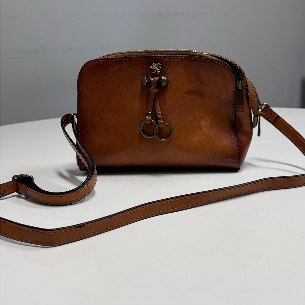 Brown Leather Crossbody Bag